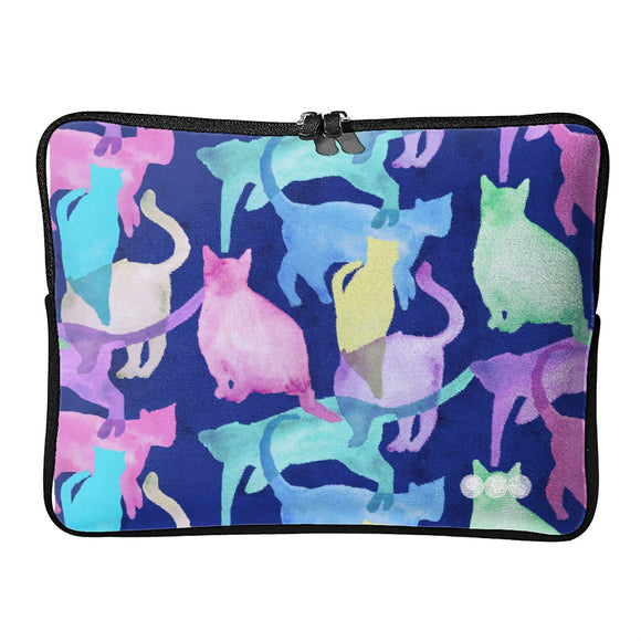 Watercolor Kitty Laptop Bag