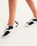 Black & White Cow Women's Faux-Leather Sneaker
