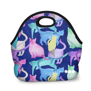 Watercolor Kitty Lunch Tote