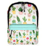 Colorful Cactus Leather Backpack