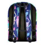 Watercolor Kitty Leather Backpack