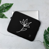 Floral Line Art Laptop Sleeve